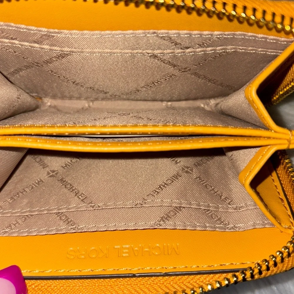 Michael Kors Medium HAMILTON Satchel/JET SET TRAVEL Card Case Wallet 2pc Set - Picture 7 of 8